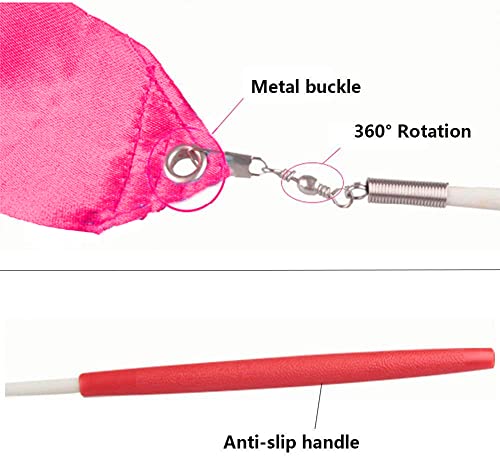 Image of Gymnastic Rhythmic Dancing Ribbon Streamer Stick (1 Piece) (Hot Pink)