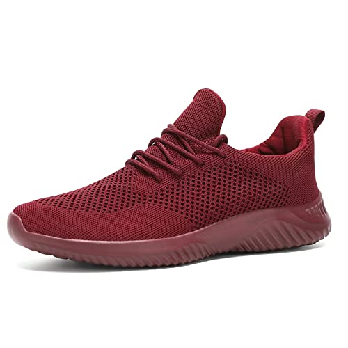 Wrezatro Men's Slip On Walking Shoes Ultra Light Breathable Non Slip Running Shoes Casual Fashion Sneakers Mesh Workout Sports #TOP2