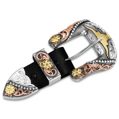Boucles Southwest Montana Silversmiths en argent ciselé pour accessoire haut de gamme