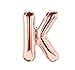 Produktbild Luftballon XXL Buchstabe K in Rose Gold 32inch / 81cm mit Helium Gas befüllbar Ballon Folienballon A - Z Letter Rosegold Dekoration 81cm (K)