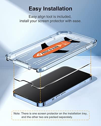 EGV [3+3 Packs Compatible with iPhone 13 Pro Max Screen Protector, Tempered Glass Screen Protector for iPhone 13 Pro Max with Camera Lens Protector, 9H Hardness [Scratch Resistant] Case Friendly