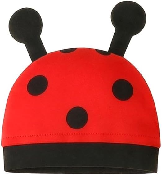 Lito Angels Ladybug Baby Onesie Romper Cute Red Black Polka Dot Costume Infant Halloween Party Dress Up Set with Hat