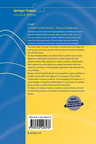 Uncertain Volatility Models: Theory and Application