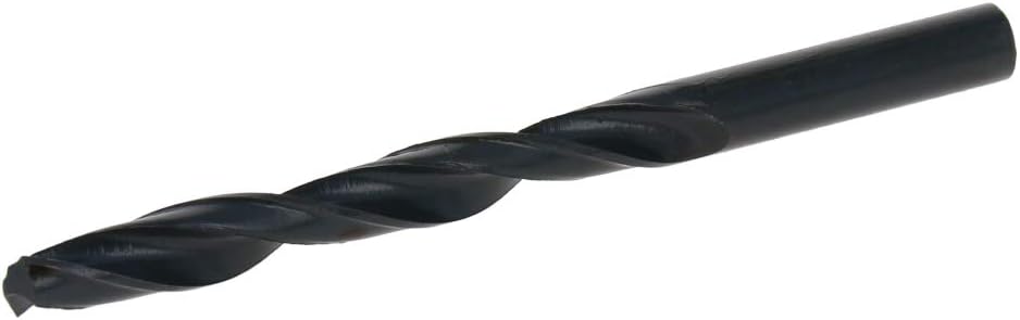 Utoolmart Round Shank Twist Drill Bit, 8.5 mm Dia HSS-4241 Twist Drill Bit, Black Drill Bit Drilling Tool, for Steel Aluminum Alloy, 10 Pcs