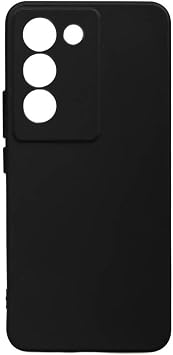 Gpack Vivo V30 Lite ile Uyumlu K l f, Biye Kamera Korumal , Mat Silikon, Siyah