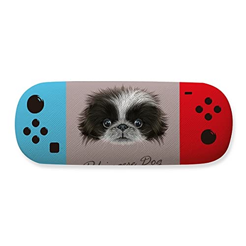 Boîtier de protection pour lunettes gaming design pékinois rigide