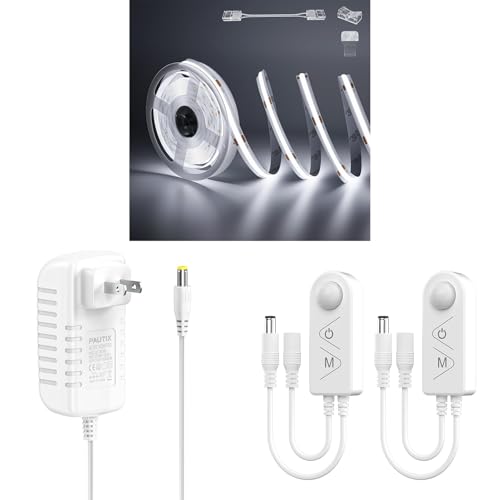 Tira LED COB PAUTIX 10m con 5040 LEDs blanco frío 6000K miniatura 1
