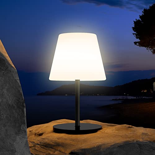 Gewiny Outdoor Table Lamp,Battery Operated Cordless Table Lamp,Outdoor Lamps For Patio Waterproof,Dimmable Warm White And Rgb Led Desk Lamp,Portable Night Light For Garden,Balcony,Bedroom,Camping. #TOP6