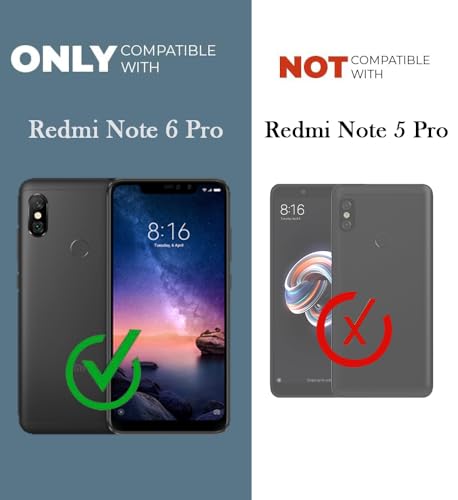 Image of Jkobi Back Cover Case for Xiaomi Mi Redmi Note 6 Pro (Silicone Crystal Clear | Pure Camera Protection | Soft and Flexible for Charger and Headphone sockets | Shockproof Bumpers | Transparent)
