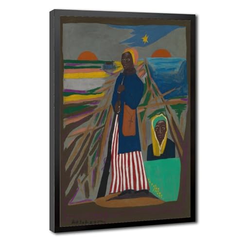 Toile Harriet Tubman William Henry Johnson tableau de qualité supérieure avec cadre