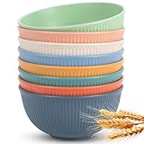 Wiederverwendbar Bowl Müslischalen 8er Set, 655 ml Dessertschalen Suppenschalen, Salatschale für Suppe Müsli Ramen Salat,Ramen Schüssel Set für Grillpartys - Mikrowelle & Geschirrspüler Safe