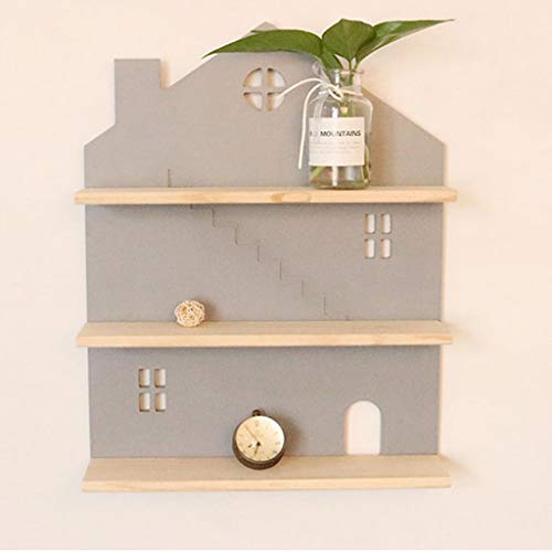 Zsedp Rustic Floating Wood Shelves，3-Tier Wall Mount Hanging Shelves Bookshelves Industrial，Room Decorative Hanging Shelves #TOP2