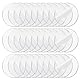 Ymapinc 40 Stück Transparent Acryl Platte Runde Acrylplatte Acrylscheibe mit Löchern Acrylscheibe Rund für DIY Schlüsselanhänger Heimdekoration Weihnachtsdekorationen(Durchmesser 5cm)
