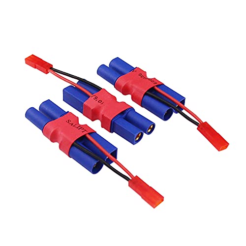 3pcs Conector EC5 macho a hembra con cable JST 5cm miniatura 2