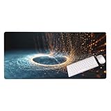 Lago astratto Tappetino Mouse Gaming, Tappetino Mouse XXL 600 x 300 MM Tappetino Scrivania, Tappetino per Mouse Esteso di Grandi, Antiscivolo e Impermeabile Tappetino per Tastiera, Mouse Pad S-1978