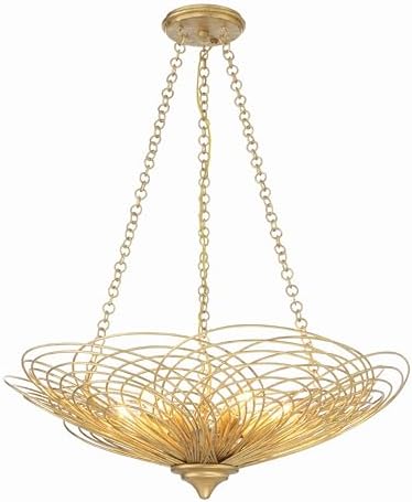 Crystorama Doral 6 Light Renaissance Gold Chandelier