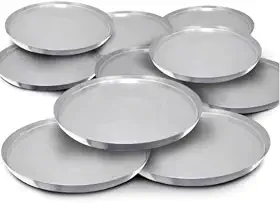 Kit 10 Formas Para Assar Ou Servir Pizza Em Alumínio 40cm