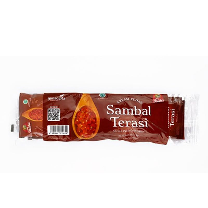 Amazon.com : Dua Belibis Sambal Terasi Chili shrimp paste 5-ct, 75