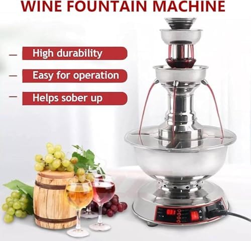 Máquina eléctrica de bebidas con ajuste de temperatura para cócteles, vino y bebidas, perfecta para fiestas y eventos