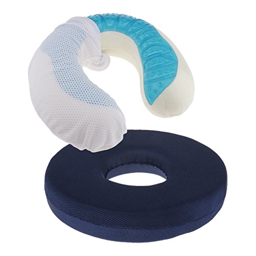Baoblaze Almofada Hemorrhoid de Escore de Assento de Cadeira de Rodas com Almofada de Espuma de Memó
