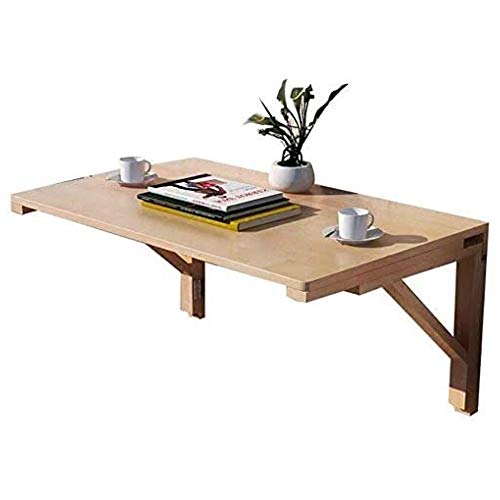 Table murale rabattable LUNEZY en bois massif pour gagner de l'espace au sol - 2