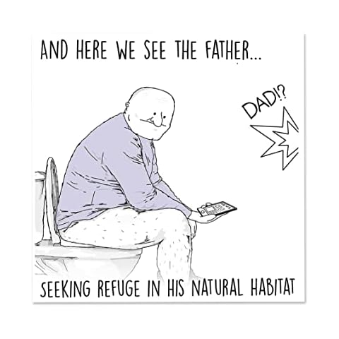 Natural Habitat Humorous Fathers Day Card Cover