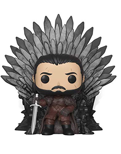 Image of Funko - 37791 POP Deluxe: Game of Thrones GOT - Jon Snow Sitting on Iron Throne Collectible Vinyl Figurine