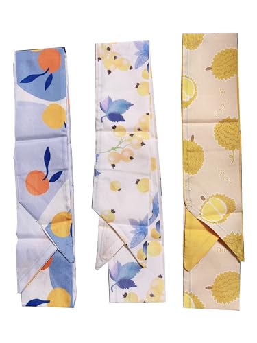 2PCS Women's Silk Scarf, Long Narrow Ribbon Tie, Hair decoration Lightweight3