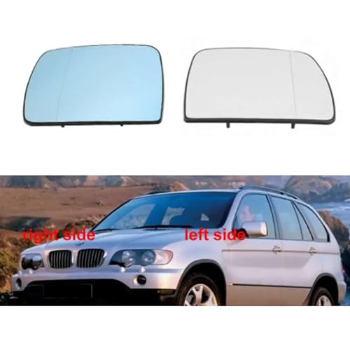 Lentes de espejo retrovisor para BMW X5 E53 1999-2006 con cristal calefactable 3