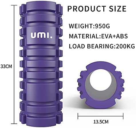 Amazon Brand  Umi - Foam Rollers Muscle Roller for Deep Tissue Muscle Massage Ultra Lightweigh for Trigger Point Self Massage