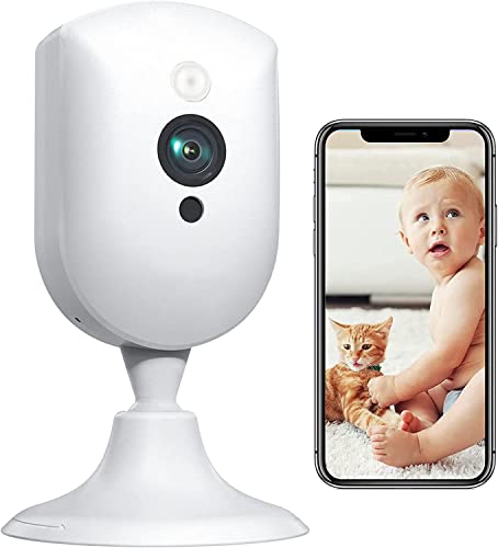 Image of Ebitcam Baby Monitor with Camera and Audio, 1080P HD Pet Camera with Sound/Motion Detect, Plug-in Indoor Security Camera with Night Vision, 2 Way Audio Nanny IP Cam for Home Surveillance-Alexa