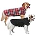 MIGOHI Dog Jackets for Winter Windproof Waterproof Reversible Dog Coat for Cold Weather British Style Plaid Warm Dog Vest for Small Medium Large Dogs, XXX-Large