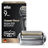 Braun Series 9 PRO+ Elektrorasierer Scherkopf 96M – ORIGINAL Ersatzscherteil und Rasierer Zubehör vom Hersteller – Made in Germany, Kompatibel mit Allen S9-Rasierern – Silber