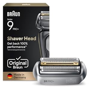 Braun Elektrorasierer Scherkopf Series 9 PRO+, 96M, Silber - Original Ersatzscherteil vom Hersteller, Hol dir 100 Prozent Leistung Zurück, Kompatibel mit allen Braun S9-Rasierern