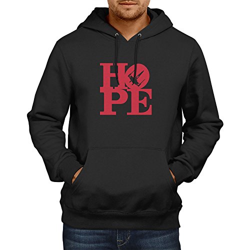 Preisvergleich Produktbild NERDO Herren Hope X Kapuzenpullover, Schwarz, S