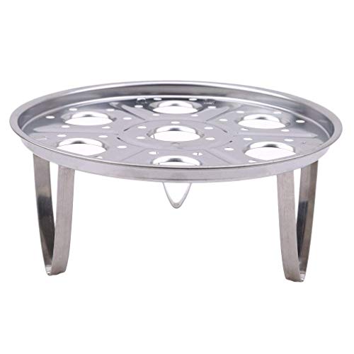 MARUIKAO スチーマー 蒸し器ステンレス 多機能 圧力鍋用 炊飯器用 三角蒸し卵ラック エッグスティマー 耐熱断熱ラック やけどを防ぐ ポータブルスチーマー キッチン用品