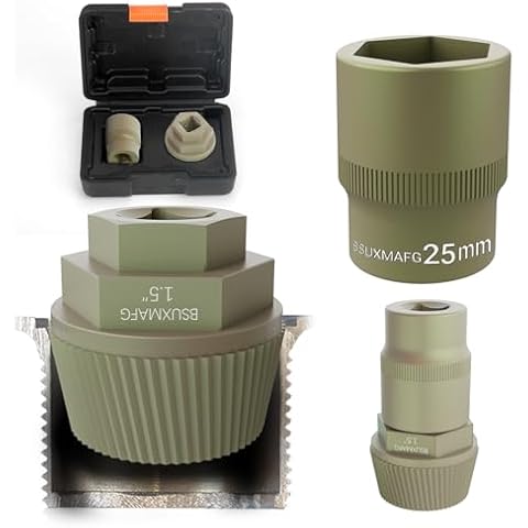 BSUXMAFG Bathtub Drain Remover Tool, 1-inch Socket Plating Coating Tub Drain Extractor, Remove The Old, Broken, Stubborn, Rusted Drain Tub Bathtub Stopper, Strong Grab Plumbing Cover