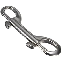 10pcs DOUBLE ENDED METAL Snaps PLATED TRIGGER HOOKS CLIPS Snap Key Holder Security NEW