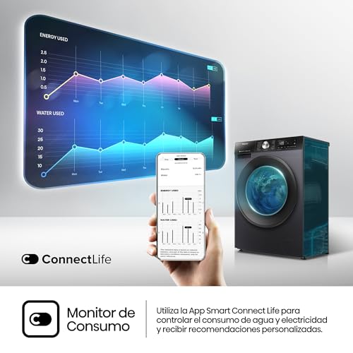 Miniatura 6 de Hisense Wf3s9043bb3, Lavadora, 9 Kg, Class A-30 D, 1400 Rpm, Ancho 60 Cm, 14 Programas, Purejet, Negro