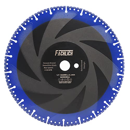 Fachlich 12" Metal Cutting Diamond Blade 300Mm All Purpose Cut Off Wheel For Rebar Sheet Metal Angle Iron Stainless Steel #TOP10