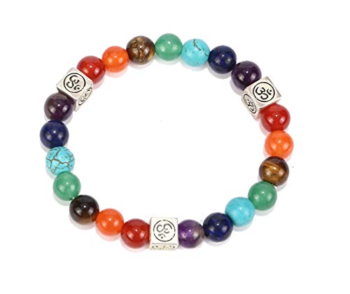 Bracelet en pierre naturelle de 8 mm coloré, une idée cadeau bien-être et énergie