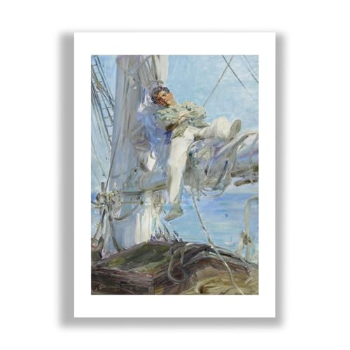 Impression d'art Henry Scott Tuke Marin endormi poster XL semi-brillant