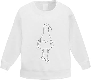 Azeeda 'Strutting Seagull' Kid's Sweatshirt/Jumper (3-4 Years) (KW00050389)