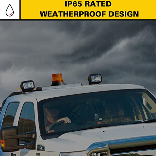 Blazer International 195C48Aw Led Strobe Beacon With Magnetic Base, Amber #TOP3