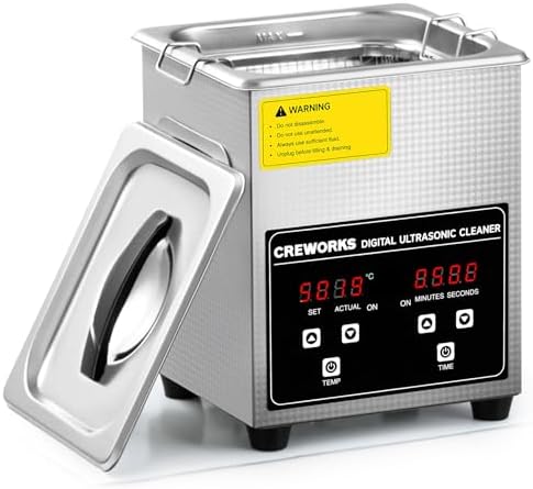 CREWORKS 1.8L Professional Ultrasonic Cleaning Machine with Heater & Timer