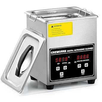 CREWORKS 1.8L Professional Ultrasonic Cleaning Machine with Heater & Timer