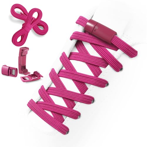Aiboxin Elastic No Tie Shoelaces for Kids Adults Tieless Stretch Shoe Laces