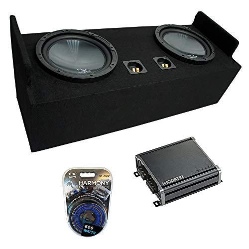 Harmony Audio R124 Compatible with GMC Sonoma Extended Cab Truck 1982-2004 Bundle Dual 12