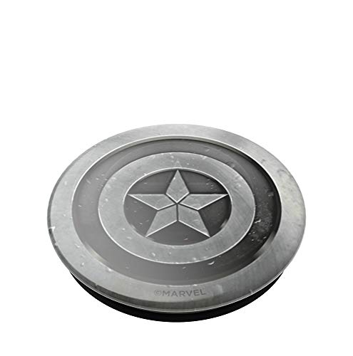 PopSockets PopGrip - [Nicht Austauschbarer] Ausziehbarer Sockel und Griff für Smartphones and Tablets - Captain America Monochrome - 2