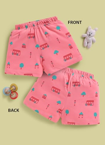 Image of LuvLap Baby Boys & Girls 100% Cotton Shorts Set Pack of 5